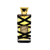 Rectangulaire parfumfles met gouddeksel en zwarte strik voor Lattafa Parfum Oud Mood Classic